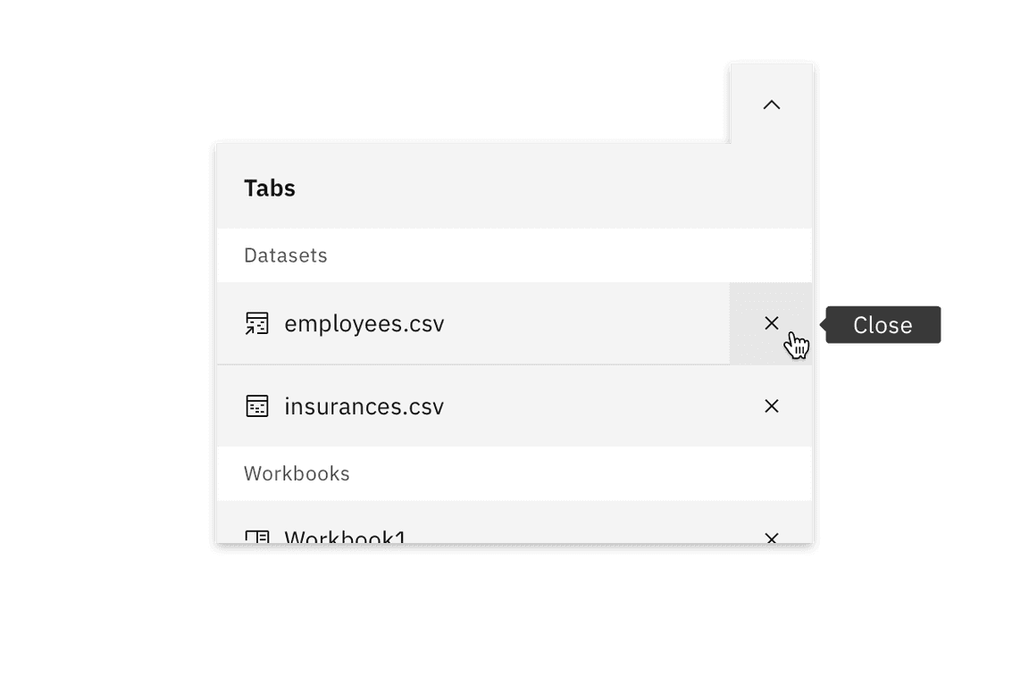 Contained list inline actions Contained list inline actions