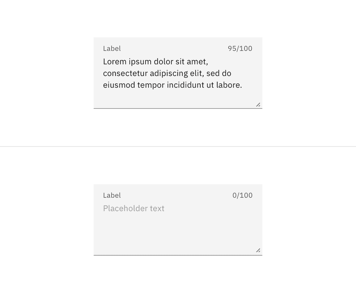 Example of an enabled text area in the fluid style Example of an enabled text area in the fluid style