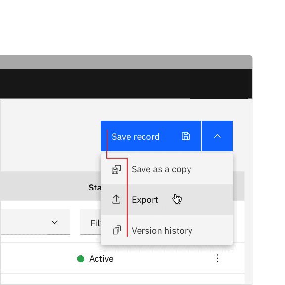 Do not include an icon in the primary default button or next to additional actions. Do not include an icon in the primary default button or next to additional actions.